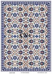 Karo Çini Desenli Pirinç Dekopaj Model: ÇN04 - Line Art