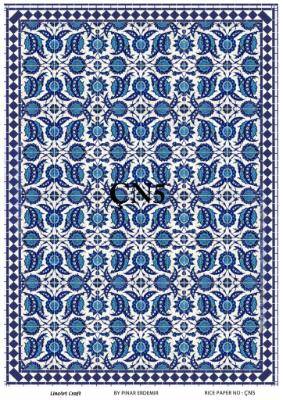 Karo Çini Desenli Pirinç Dekopaj Model: ÇN05 - 1