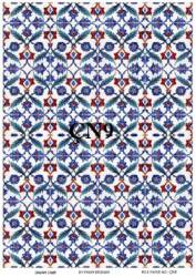 Karo Çini Desenli Pirinç Dekopaj Model: ÇN09 - Line Art