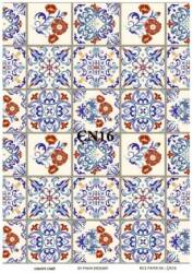 Karo Çini Desenli Pirinç Dekopaj Model: ÇN16 - Line Art