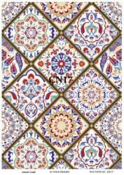 Karo Çini Desenli Pirinç Dekopaj Model: ÇN17 - Line Art