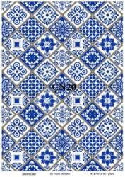 Karo Çini Desenli Pirinç Dekopaj Model: ÇN20 - Line Art