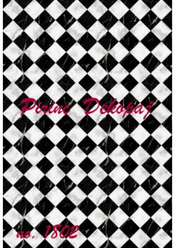 Karo Desenli Pirinç Dekopaj Model : 1802 - 1