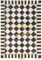 Karo Desenli Pirinç Dekopaj Model : 4477 - Line Art