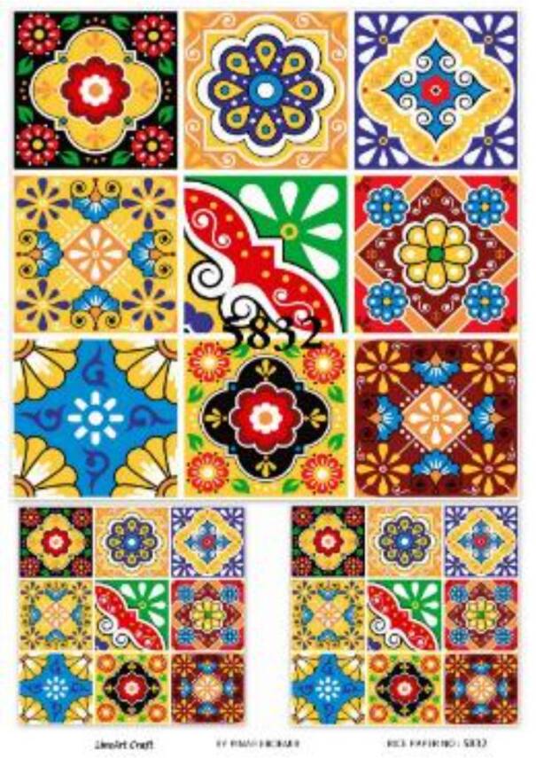 Karo Desenli Pirinç Dekopaj Model : 5832 - 1