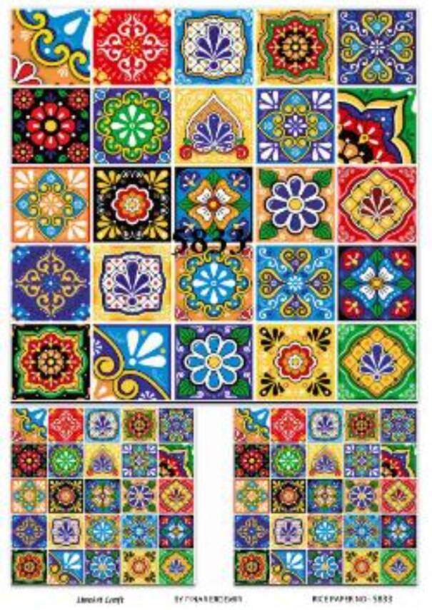 Karo Desenli Pirinç Dekopaj Model : 5833 - 1