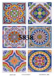 Karo Desenli Pirinç Dekopaj Model : 5838 - Line Art