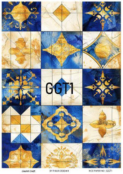 Karo Desenli Pirinç Dekopaj Model : GGT001 - 1