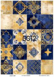 Karo Desenli Pirinç Dekopaj Model : GGT002 - Line Art