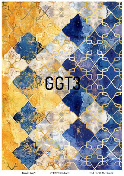 Karo Desenli Pirinç Dekopaj Model : GGT003 - 1