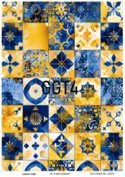 Karo Desenli Pirinç Dekopaj Model : GGT004 - Line Art