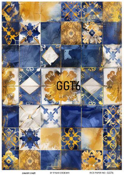 Karo Desenli Pirinç Dekopaj Model : GGT006 - 1