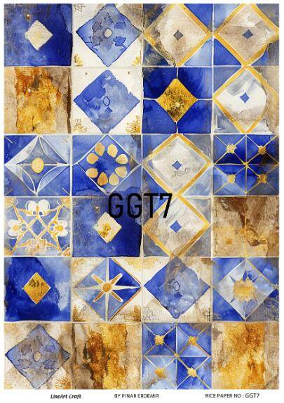 Karo Desenli Pirinç Dekopaj Model : GGT007 - 1