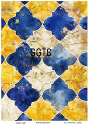 Karo Desenli Pirinç Dekopaj Model : GGT008 - Line Art