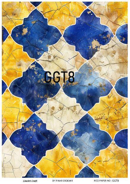 Karo Desenli Pirinç Dekopaj Model : GGT008 - 1