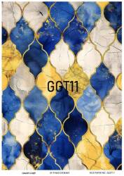 Karo Desenli Pirinç Dekopaj Model : GGT011 - Line Art