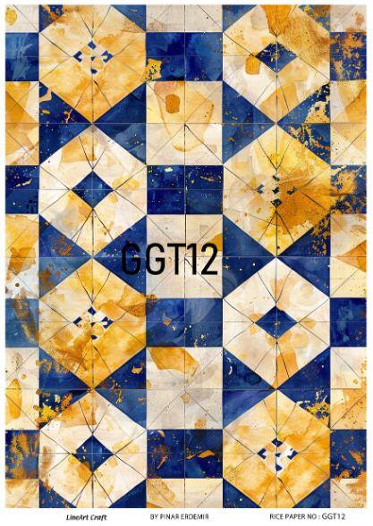 Karo Desenli Pirinç Dekopaj Model : GGT012 - 1