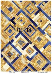 Karo Desenli Pirinç Dekopaj Model : GGT013 - Line Art