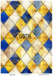 Karo Desenli Pirinç Dekopaj Model : GGT016 - Line Art