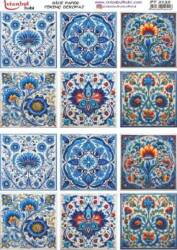 Karo ve Çini Desenli Pirinç Dekopaj Model : PT 2132 - Tual Hobi Craft İst