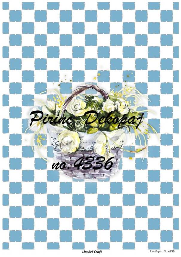 Karolu Karışık Desenli Pirinç Dekopaj Model : 4336 - 1