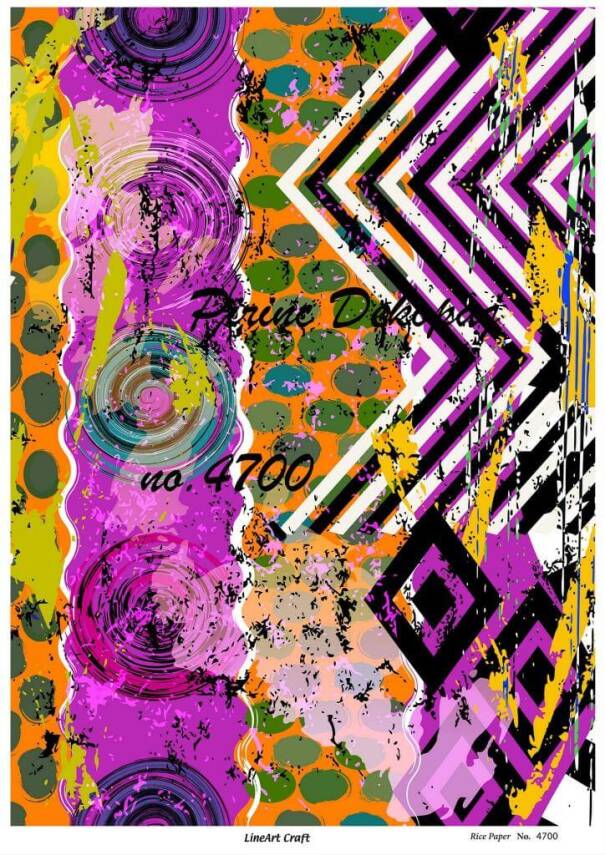 Karolu Karışık Desenli Pirinç Dekopaj Model : 4700 - 1