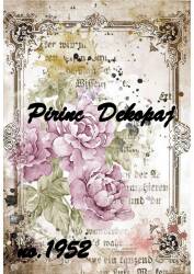 Karolu Vintage Desenli Pirinç Dekopaj Model : 1952 - Line Art