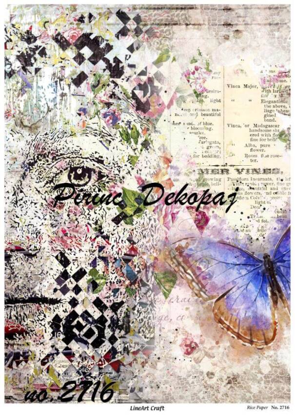 Karolu Vintage Desenli Pirinç Dekopaj Model : 2716 - 1