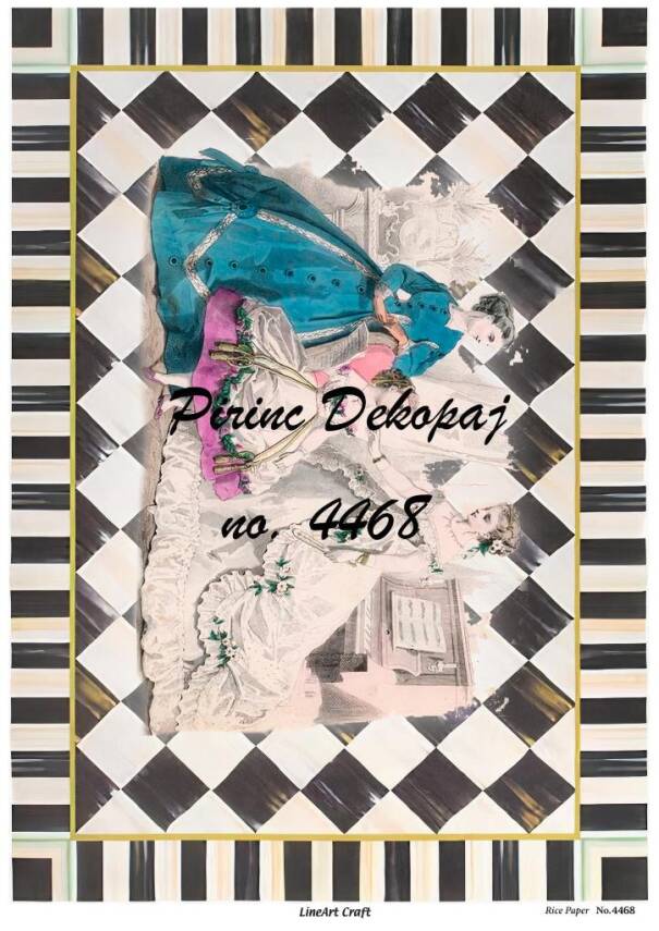 Karolu Vintage Desenli Pirinç Dekopaj Model : 4468 - 1