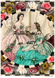 Karolu Vintage Desenli Pirinç Dekopaj Model : 4471 - Line Art