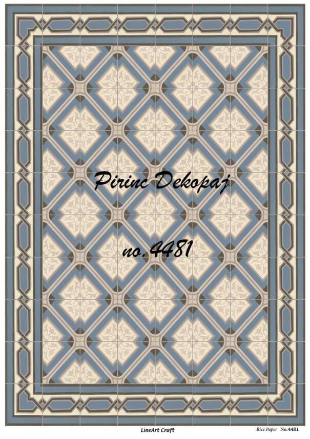 Karolu Vintage Desenli Pirinç Dekopaj Model : 4481 - 1