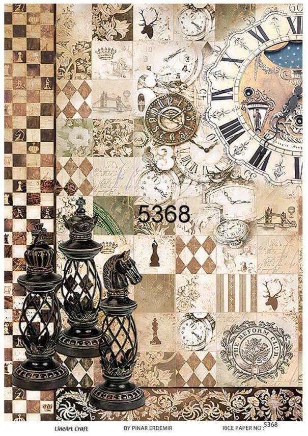 Karolu Vintage Desenli Pirinç Dekopaj Model : 5368 - 1