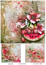 Karpuz Desenli Pirinç Dekopaj Model : KRPZ04 - Line Art