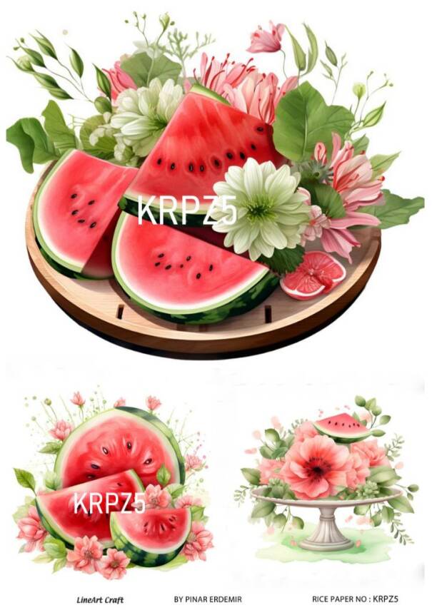 Karpuz Desenli Pirinç Dekopaj Model : KRPZ05 - 1
