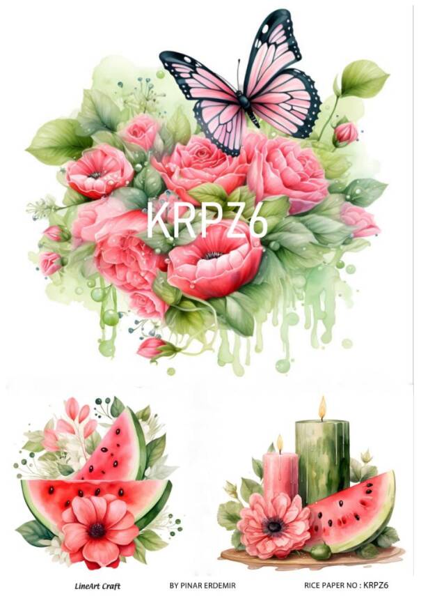Karpuz Desenli Pirinç Dekopaj Model : KRPZ06 - 1