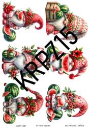 Karpuz Desenli Pirinç Dekopaj Model : KRPZ15 - Line Art