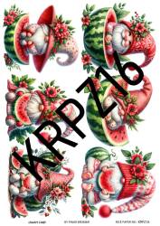 Karpuz Desenli Pirinç Dekopaj Model : KRPZ16 - Line Art