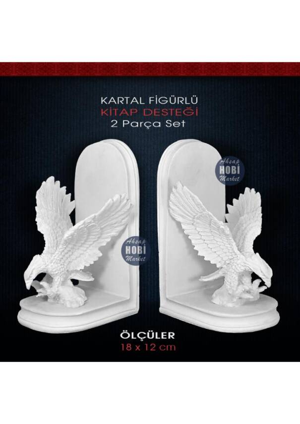 Kartal Figürlü Kitap Desteği Seti (2 Parça) - 1