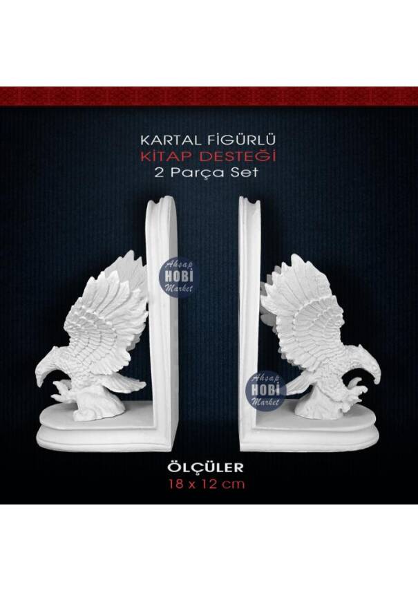 Kartal Figürlü Kitap Desteği Seti (2 Parça) - 2