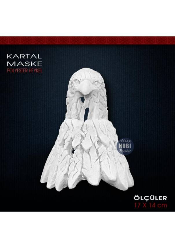 Kartal Maske Biblo Heykeli (17x14 cm) Ham Polyester - 1
