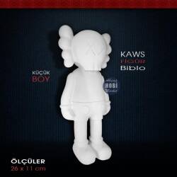 Kaws Figür Heykel Küçük (26x11 cm) Ham Polyester - Tual Hobi Sanat (1)