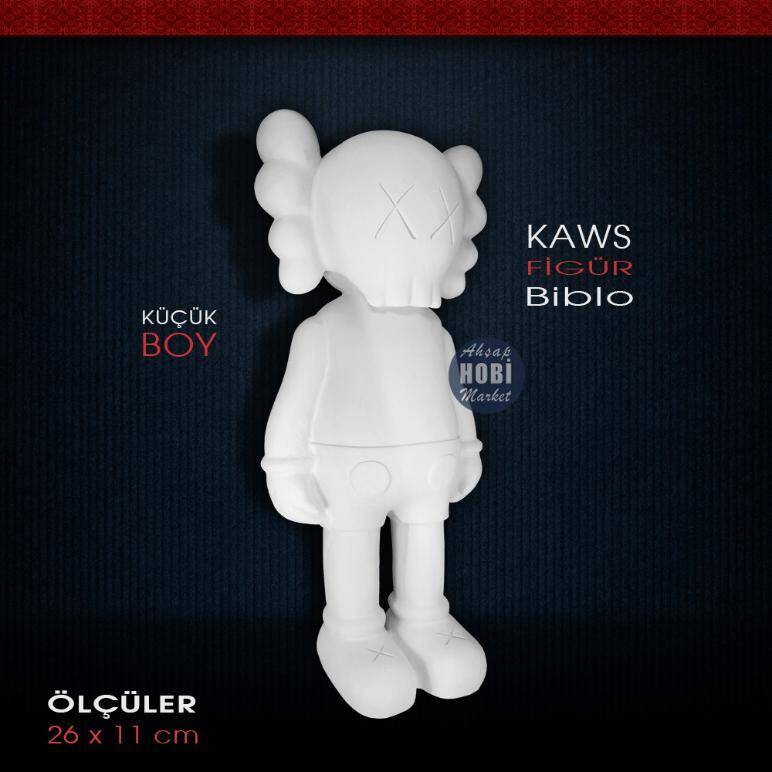 Kaws Figür Heykel Küçük (26x11 cm) Ham Polyester - 2