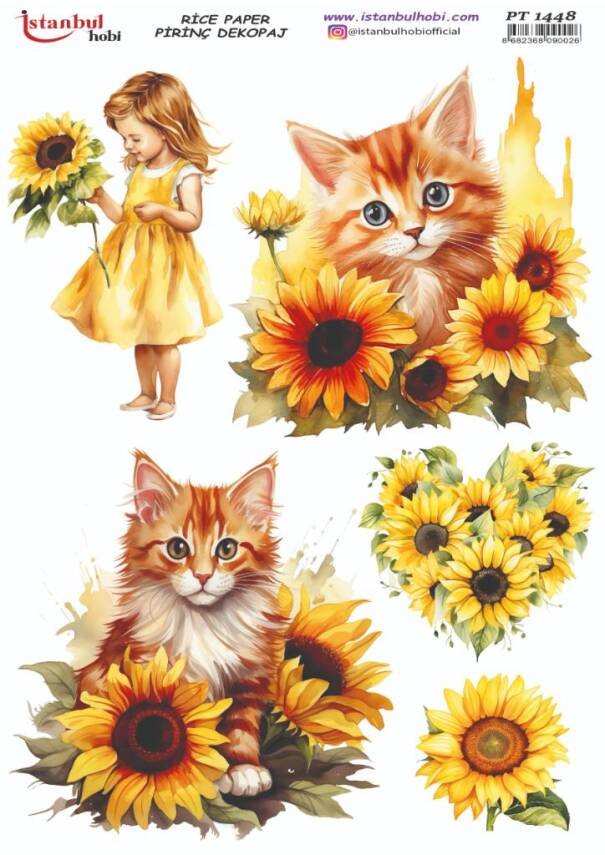 Kedi Desenli Pirinç Dekopaj Model : PT 1448 - 1