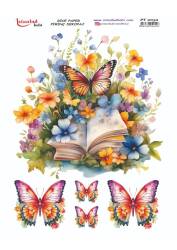Kelebek Çiçek Desenli Pirinç Dekopaj Model : PT 2052 - Tual Hobi Craft İst