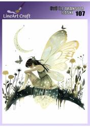 Kelebek Desenli Kumaş Transfer Kağıdı LNT-K107 (20x20 cm) - Line Art
