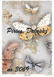 Kelebek Desenli Pirinç Dekopaj Model : 3069 - Line Art