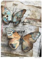 Kelebek Desenli Pirinç Dekopaj Model : 4539 - Line Art