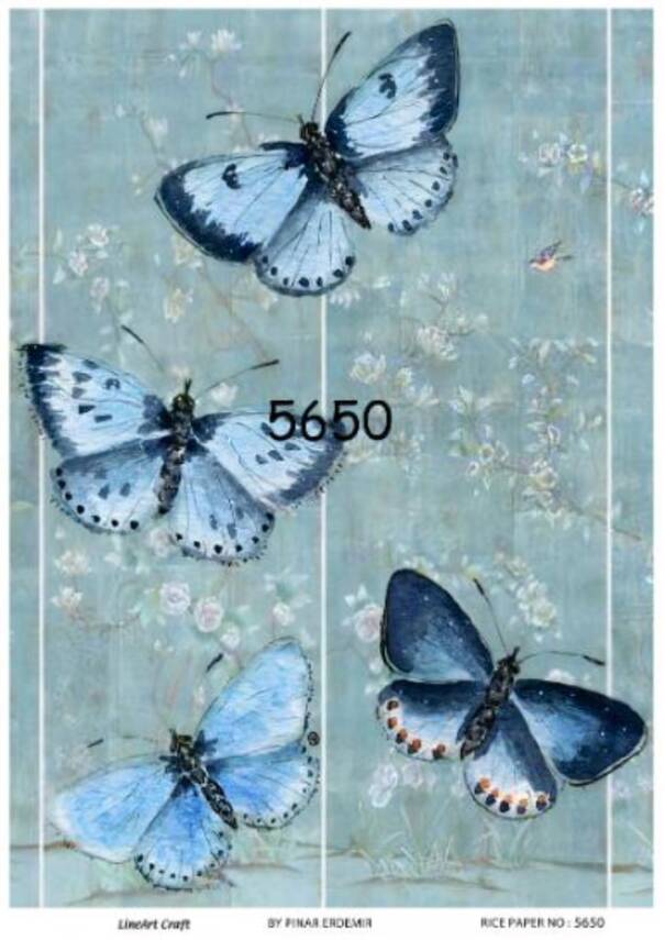 Kelebek Desenli Pirinç Dekopaj Model : 5650 - 1