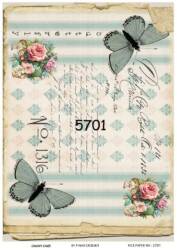 Kelebek Desenli Pirinç Dekopaj Model : 5701 - Line Art