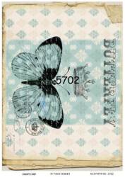 Kelebek Desenli Pirinç Dekopaj Model : 5702 - Line Art